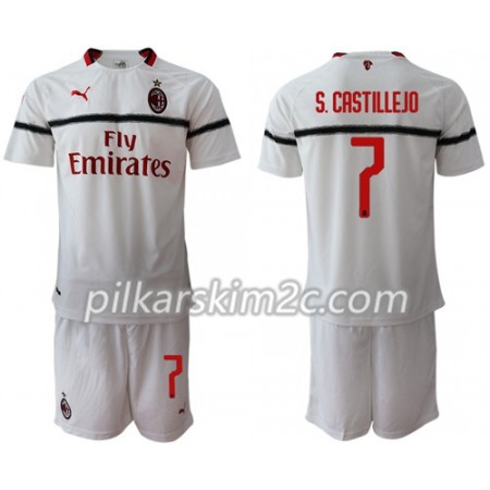 Koszulka AC Milan S.Castillejo 7 Dziecięca Precz 2018-2019 - Koszulki Piłkarskie